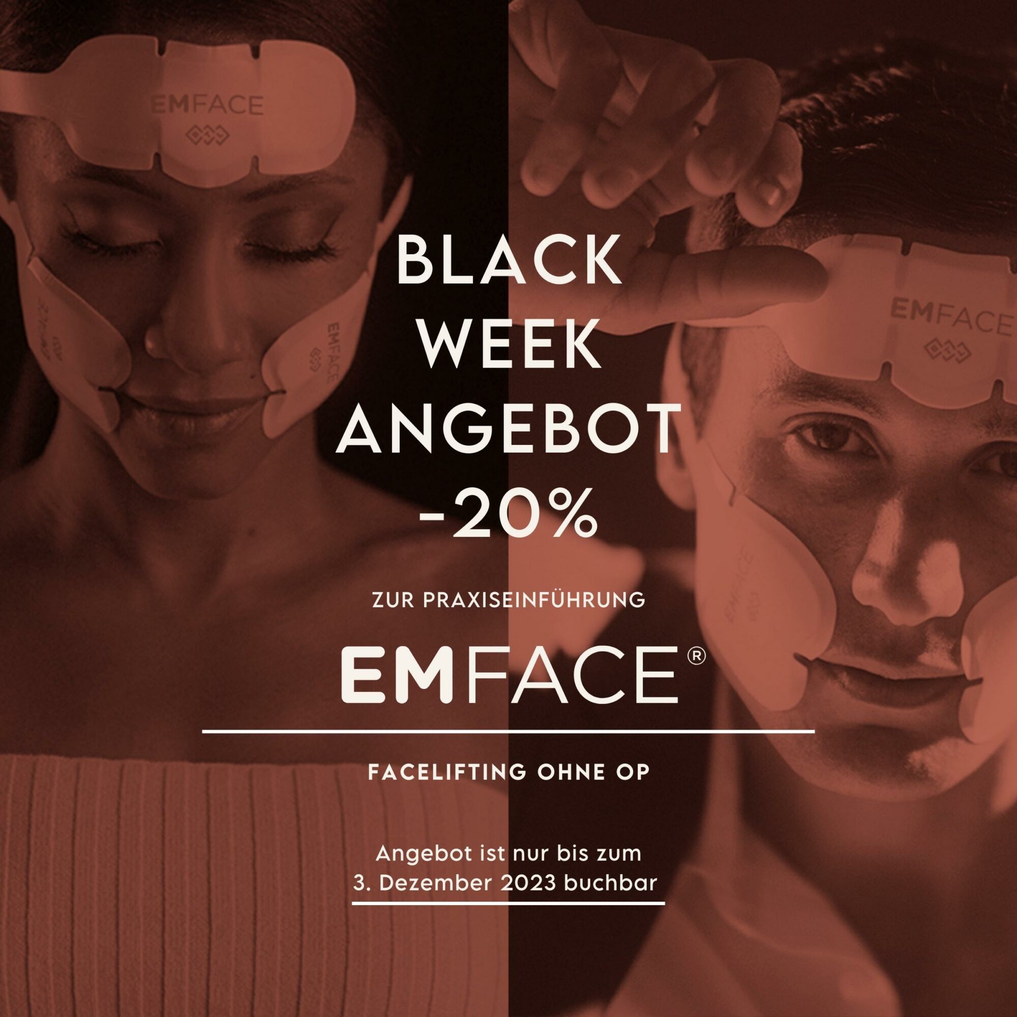 Black Week Emface Leipzig Black Friday Angebot 20% Rabatt Emface-Behandlung Facelifting ohne OP ohne Katzengesicht Leipzig
